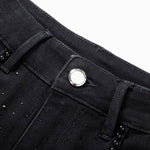 Risen Jeans Patchwork Floral-Embroidered Sequined Bootcut Jeans