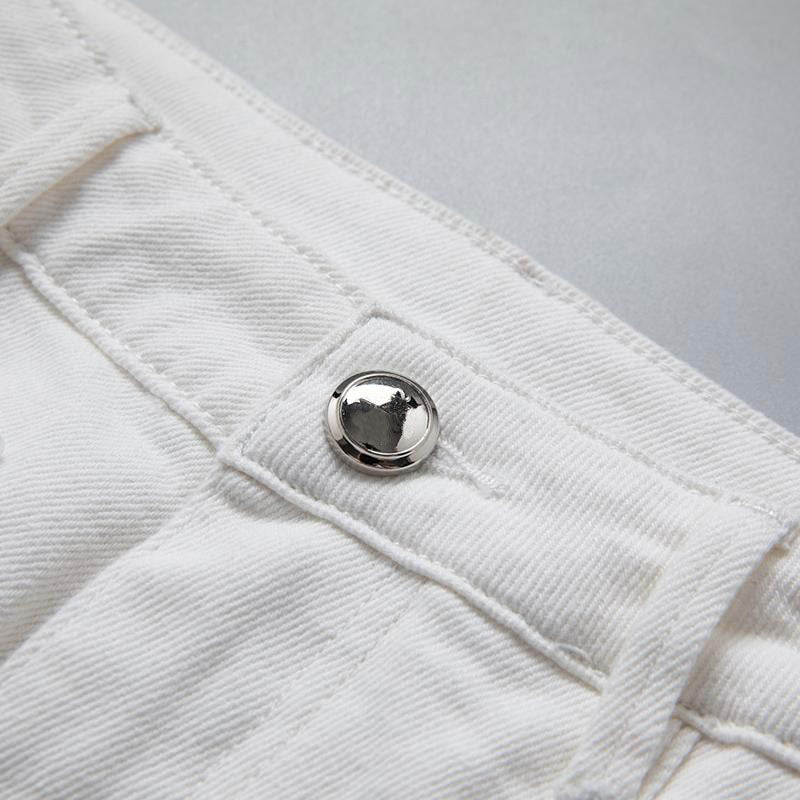 Pearl-Embellished Asymmetric Cut-Out Shorts