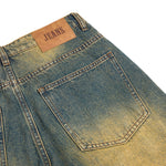 Muddy WashedVintage Washed Pleated Knee Cargo Jeans