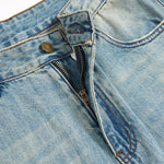 Mud WashedOversized Faded Ripped Jeans