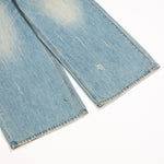 Mud WashedOversized Faded Ripped Jeans