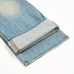 Mud WashedOversized Faded Ripped Jeans