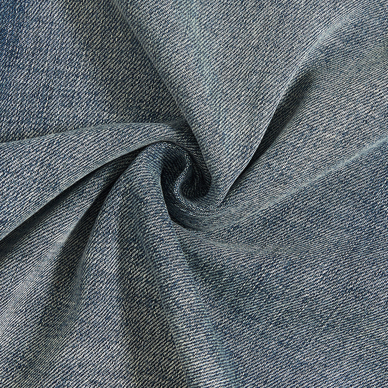 Vaqueros plisados de pierna ancha para hombre