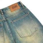 Muddy WashedVintage Washed Pleated Knee Jeans
