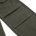 Loose Fit Pleated Knee Cargo Trousers