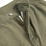 Solid Color Relaxed Fit Cotton Trousers