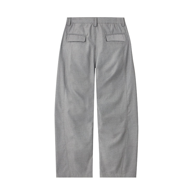 Pleated Barrel Fit Trousers