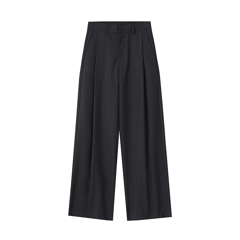 Pantalones anchos plisados