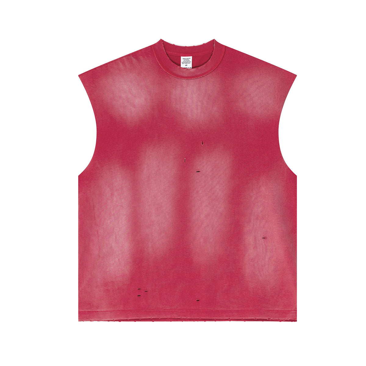 Raw Edge Distressed Muscle Tank 8.55oz