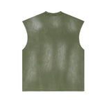 Raw Edge Distressed Muscle Tank 8.55oz
