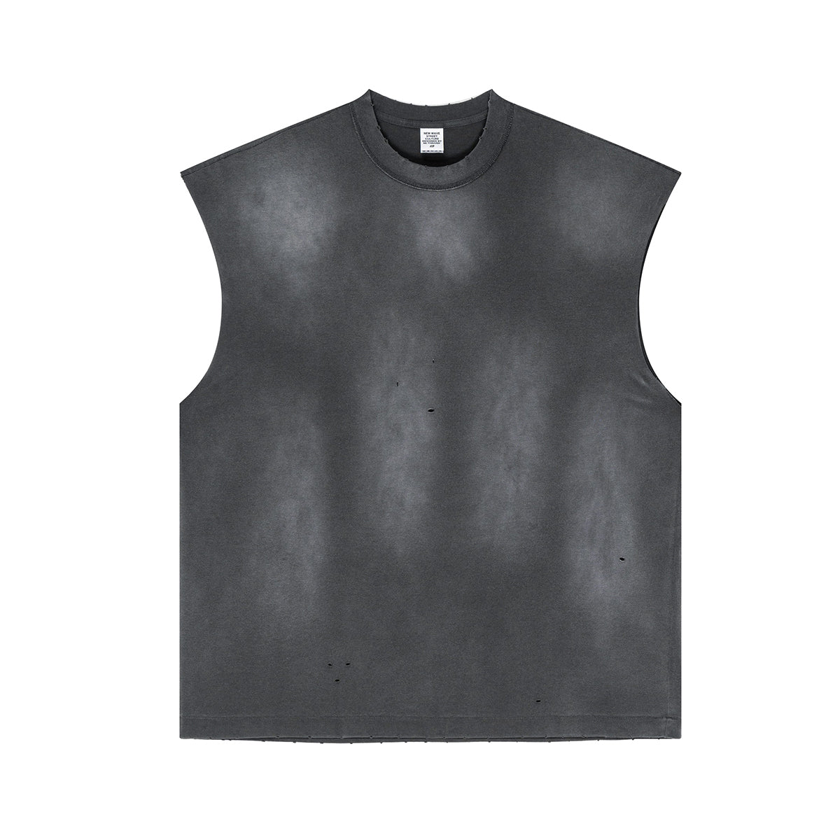 Raw Edge Distressed Muscle Tank 8.55oz