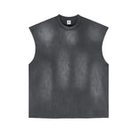 Raw Edge Distressed Muscle Tank 8.55oz