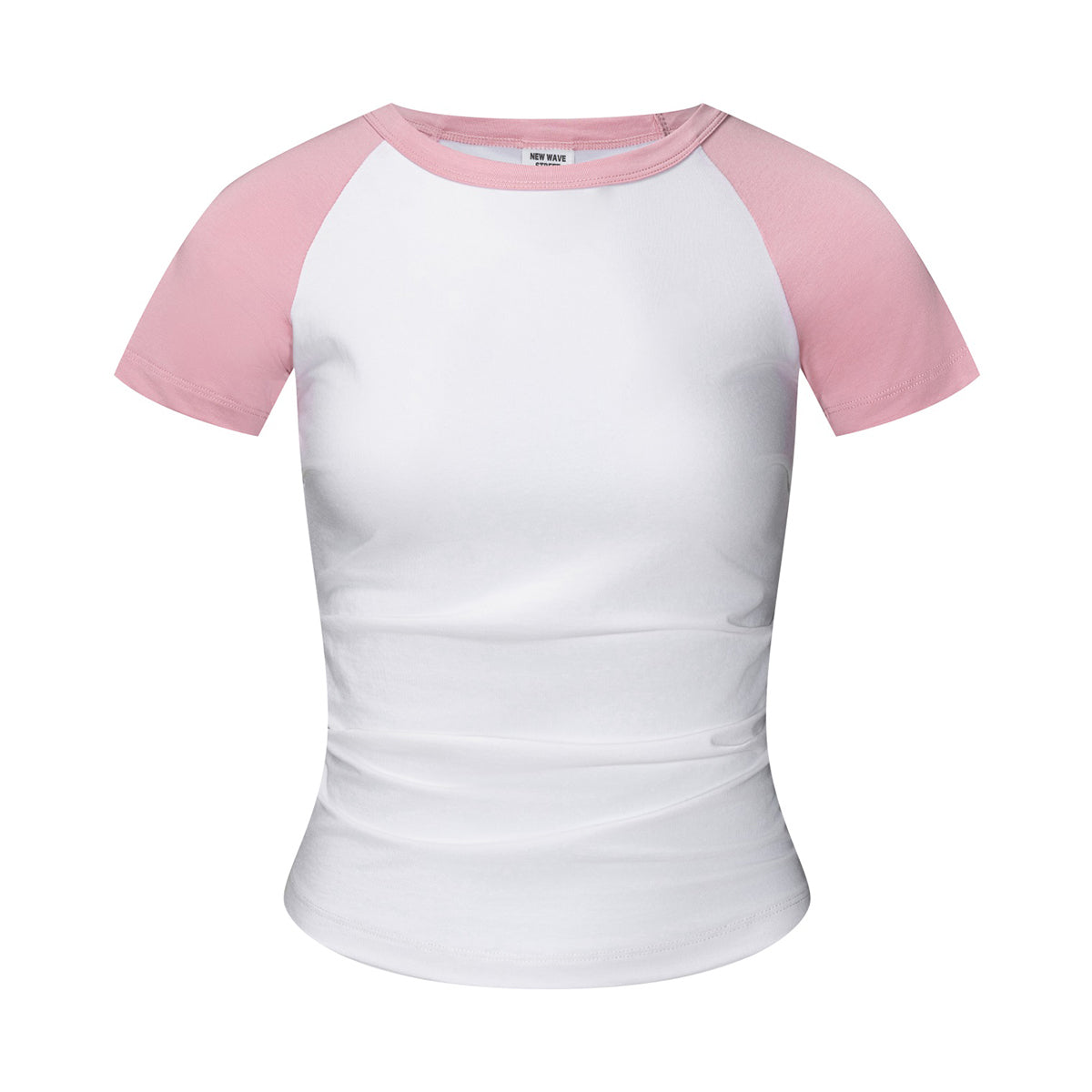 Raglan Cotton Pleated-Waist Tee 4.5oz