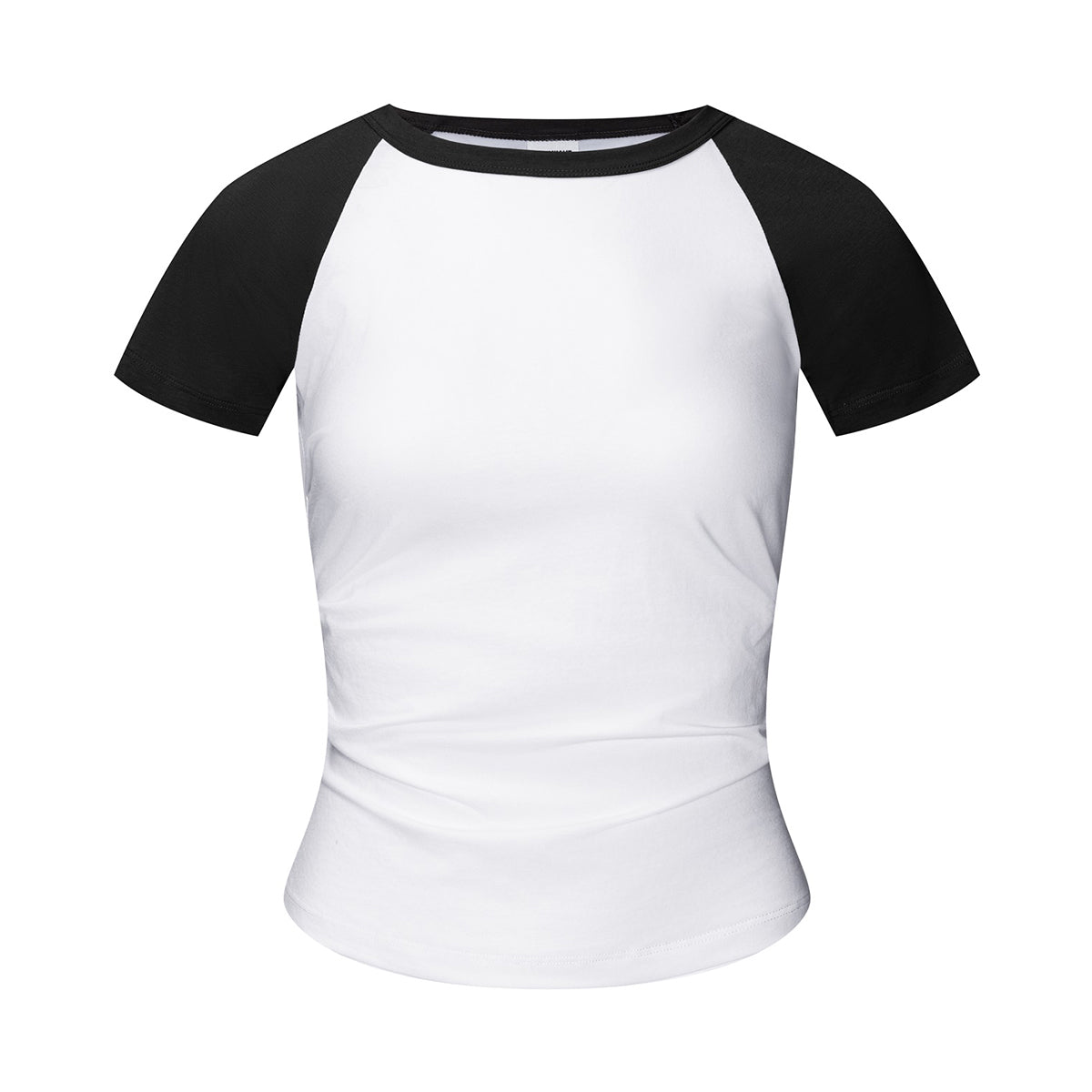 Raglan Cotton Pleated-Waist Tee 4.5oz