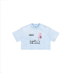 Sweet Rabbit Graphic Crop Top-INNBLAC Fashion Apparel
