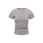 Washed Cotton Pleated Waist Tee 8.55oz