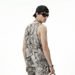 Forest Print Camo Nature Inspired Sleeveless Tank