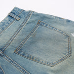 Bermudas vaqueras con salpicaduras de pintura