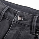 Risen Jeans Pearl-Frog Embroidered Wide-Leg Jeans