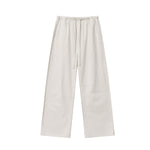 Solid Color Loose Fit Trousers