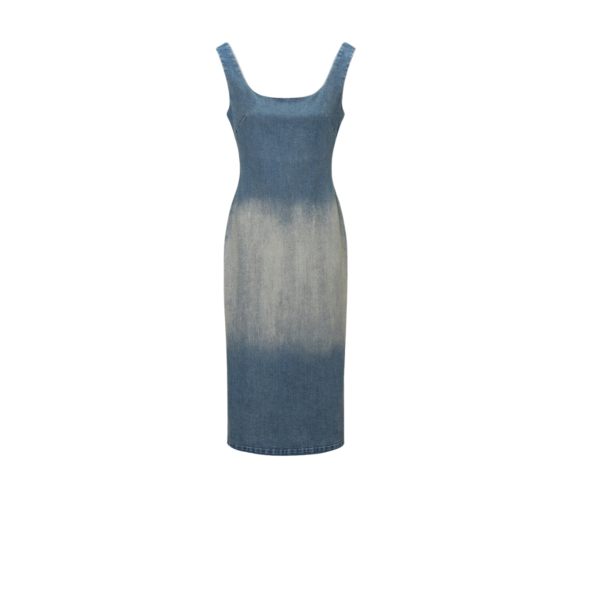 Bodycon Denim Slip Midi Dress