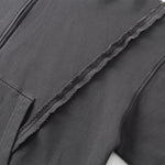 Distressed Vintage Wash Zip Up Hoodie