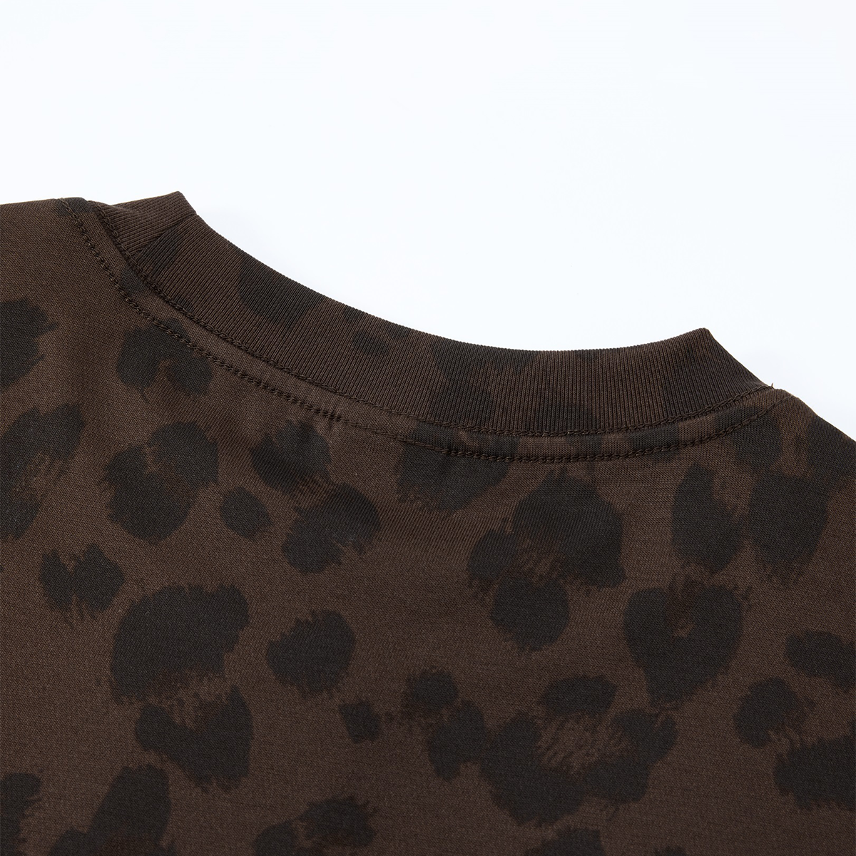 Leopard Print Oversized Short Sleeve Tee Shirt