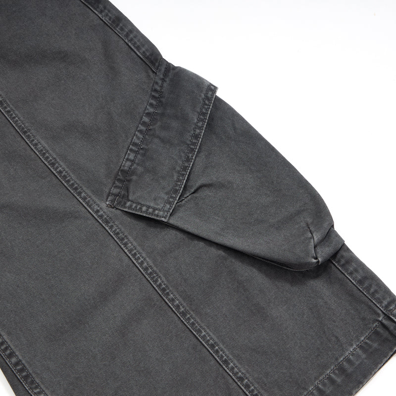 Dark Gray Cargo Cropped Pants