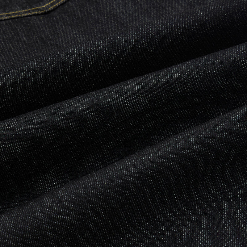 Pantalones cortos de mezclilla con orillo negro