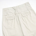 Beige Oversized Cargo Cropped Pants