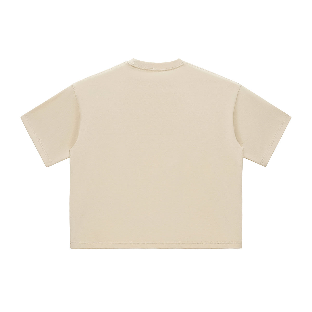 Plain Color Boxy Cotton T Shirt 6.9oz