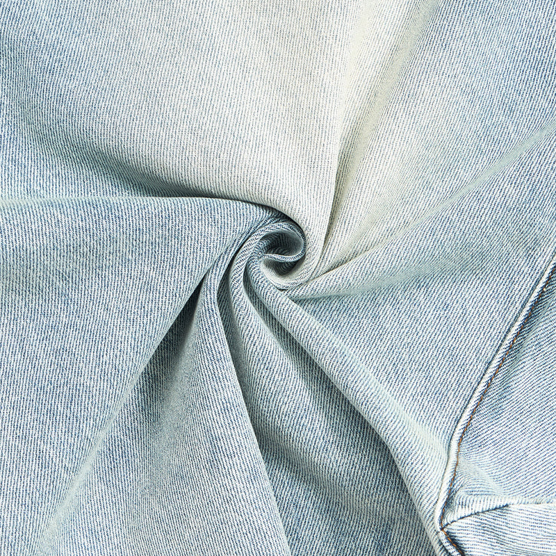 Pantalones cargo holgados de mezclilla recortados