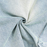 Pantalones cargo holgados de mezclilla recortados