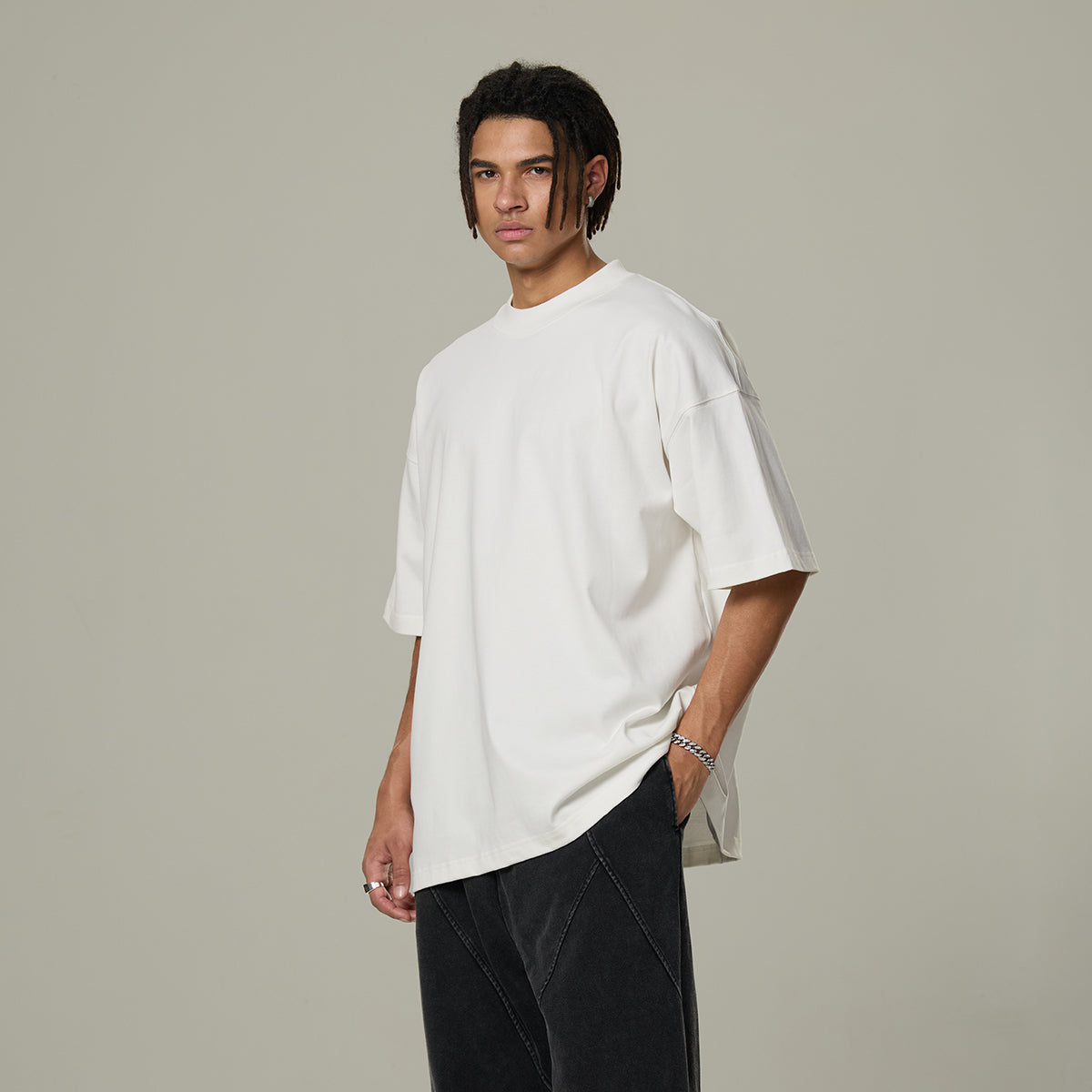 Heavyweight Drop Shoulder Cotton Tee 10.5oz