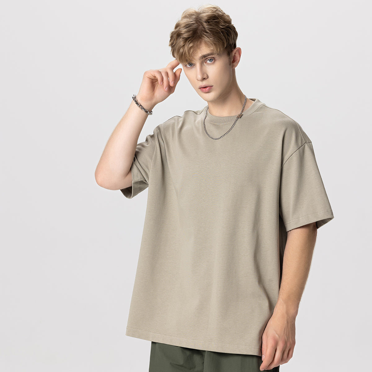 Heavyweight Solid Color Baggy Cotton Tee 9.15oz
