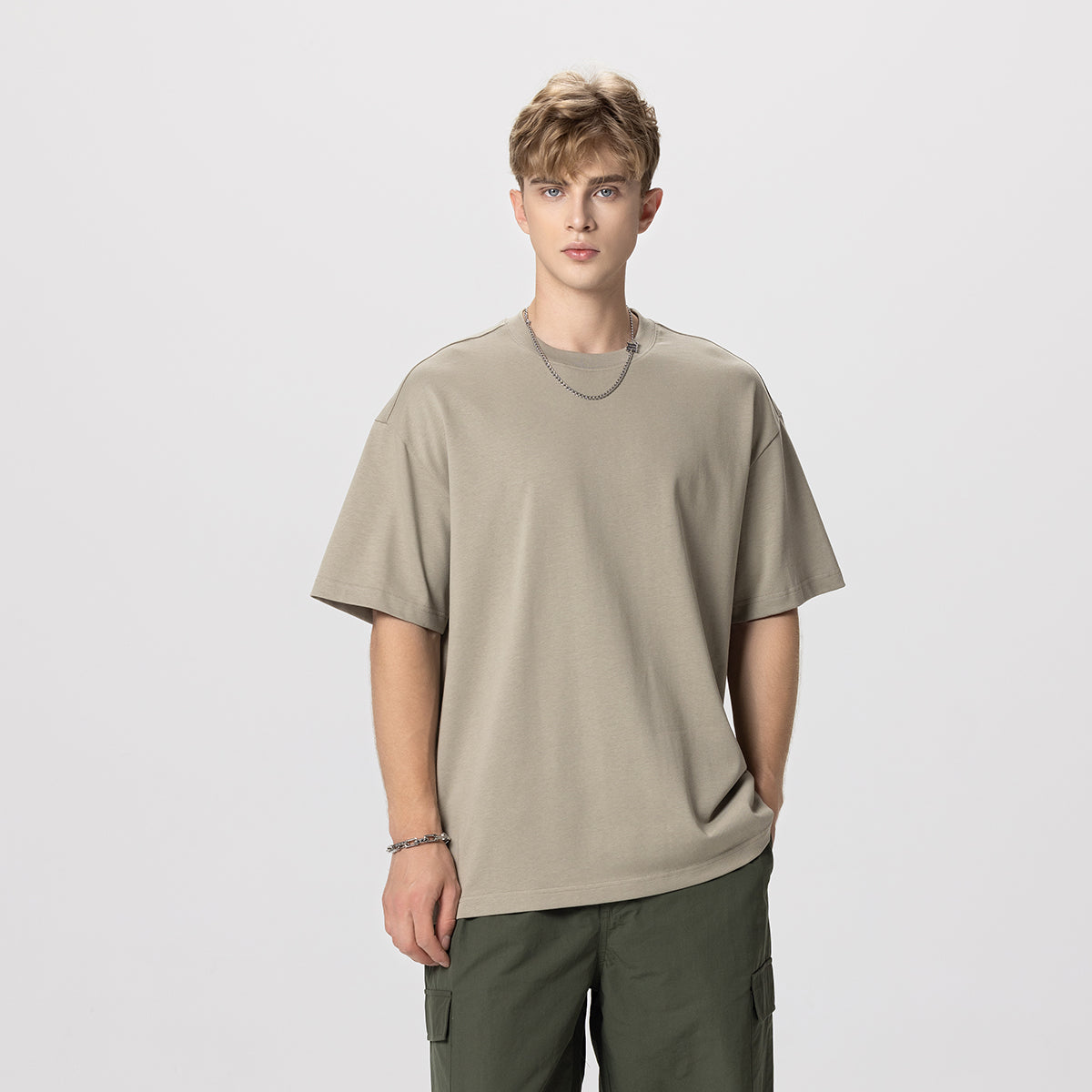Heavyweight Solid Color Baggy Cotton Tee 9.15oz