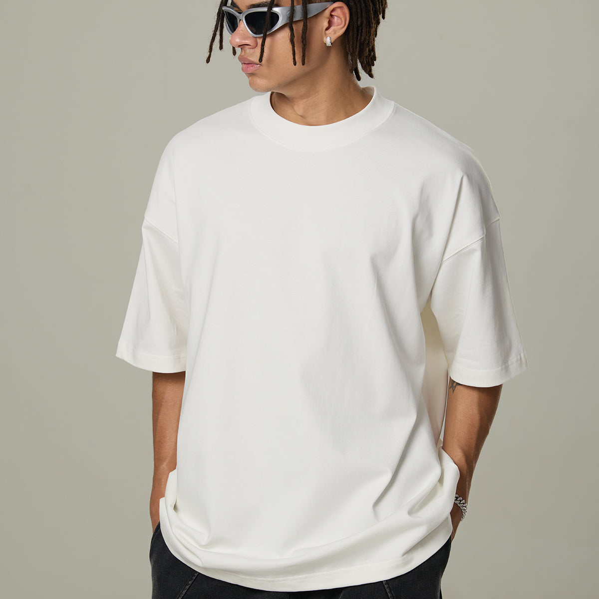 Heavyweight Drop Shoulder Cotton Tee 10.5oz