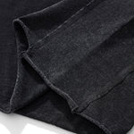 Patchwork Asymmetrical Hem T Shirt 7.8oz