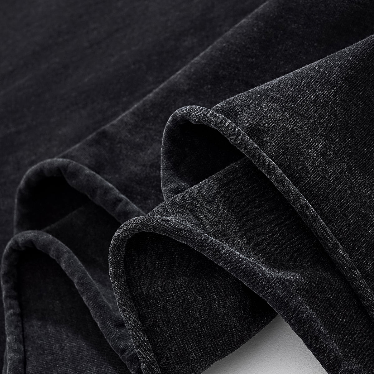 Patchwork Asymmetrical Hem T Shirt 7.8oz