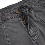 Dark Gray Cargo Cropped Pants