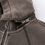 Detachable Hood Double Slider Fleece Hoodie