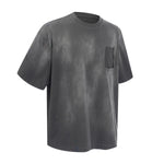 Tie Dye Pocket Oversized Cotton Streetwear T-Shirt