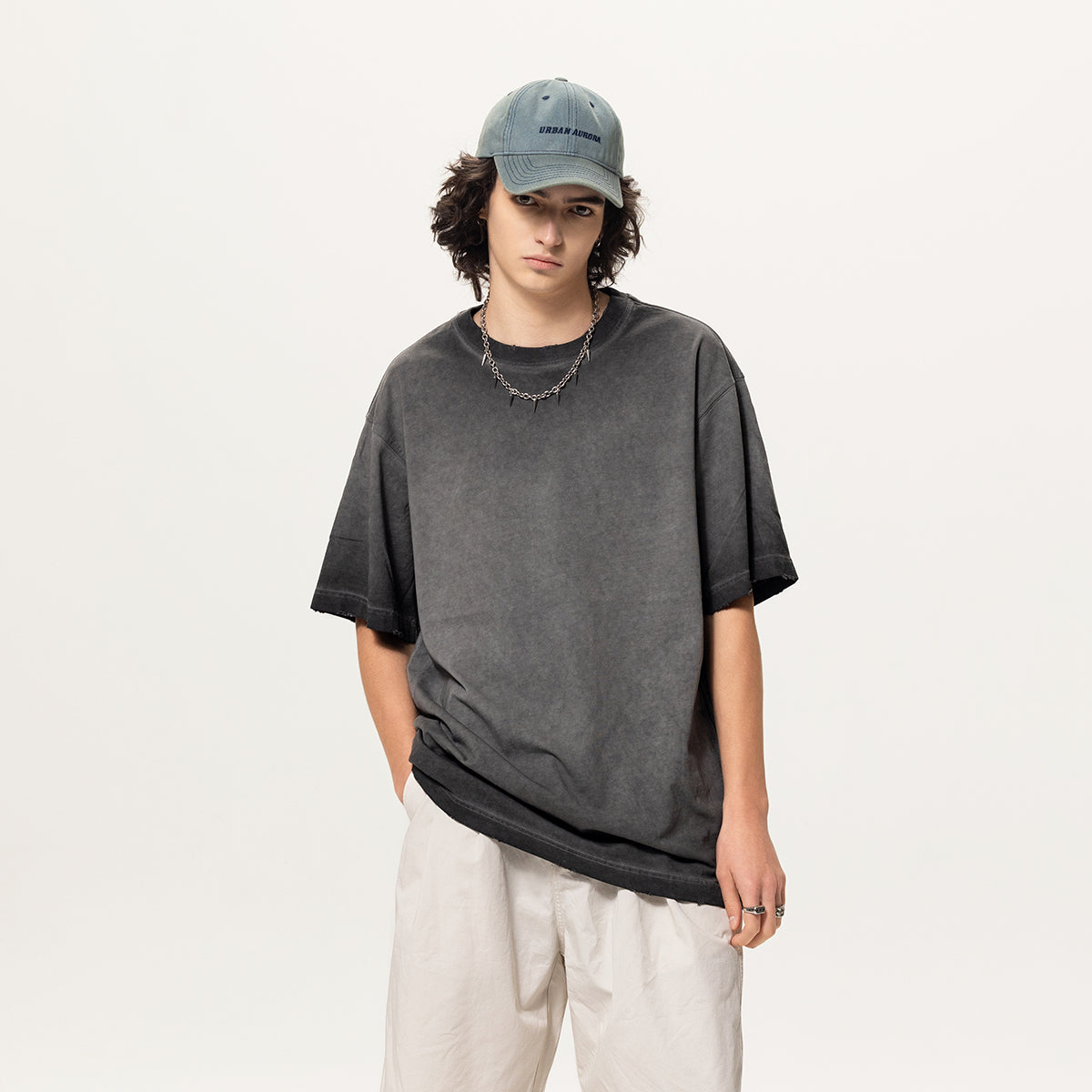 Vintage Washed Loose Fit T Shirt 8.4oz