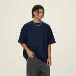 Solid Color Crew Neck Basic Tee 7.2oz