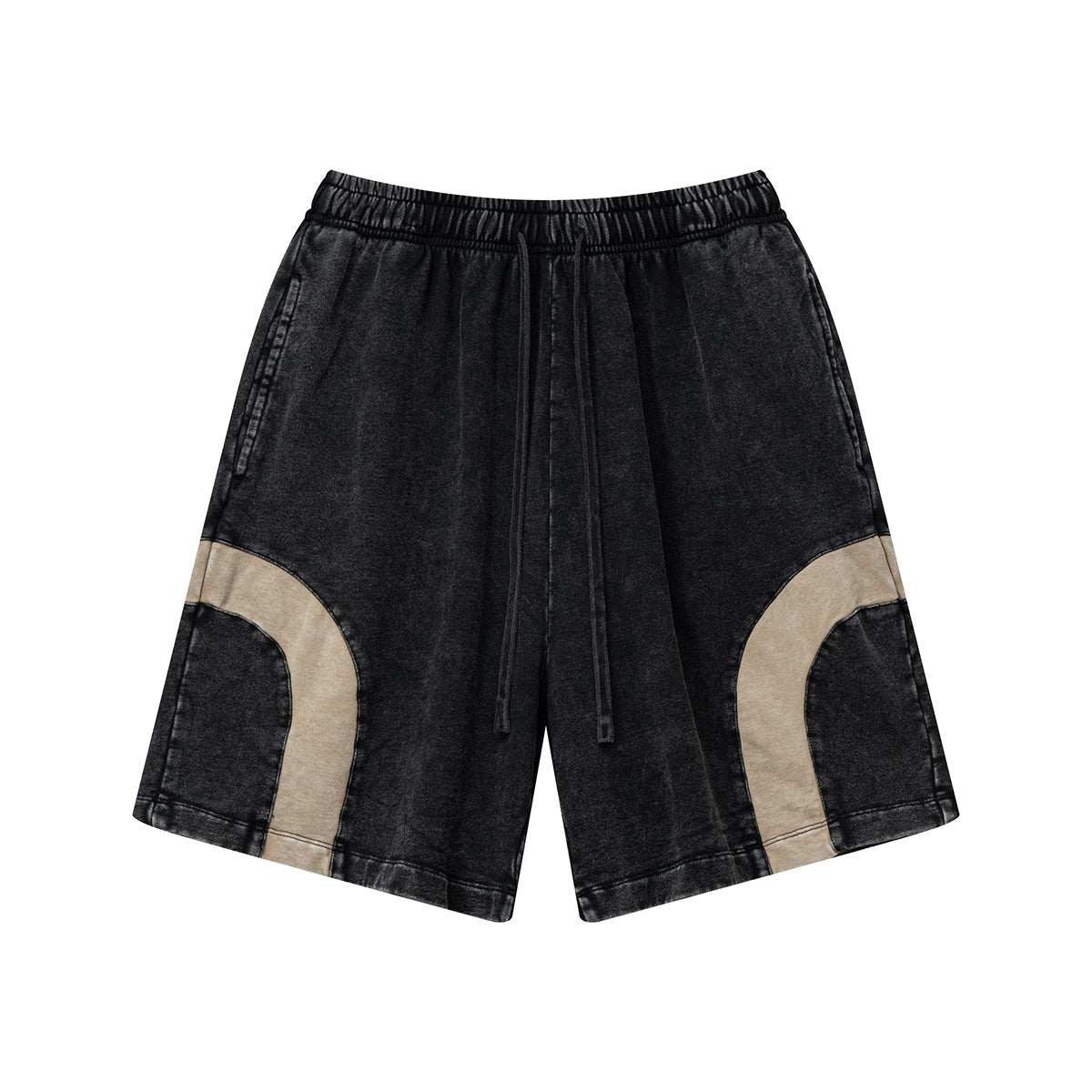 Contrast Arc Loose Fit Shorts