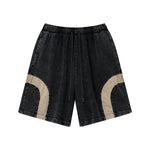 Contrast Arc Loose Fit Shorts