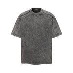 Structural Panels Sleeve Zipper Vintage Washed Short Sleeve Tee
