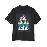 Eat Sleep Fix Teeth Repeat Graphic Tee-INNBLAC Fashion Apparel