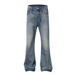 Vintage Light Wash High Waisted Flared Denim Jeans
