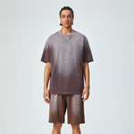 Camiseta holgada lavada con degradado de 7.5 oz